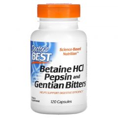 Doctor`s Best Betaine HCL Pepsin and Gentian Bitters