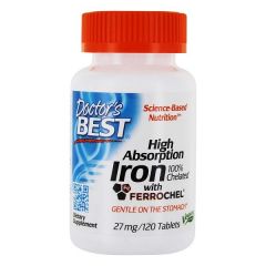 Doctor`s Best High Absorption Iron 100% Chelate 27 mg