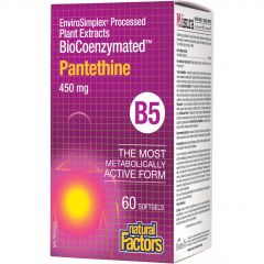 Natural Factors B5 Pantethine 450 mg