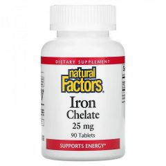 Natural Factors Iron Chelate 25 mg