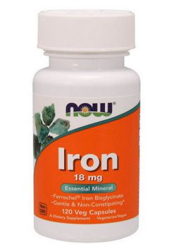 NOW Iron 18 mg, 120 cap